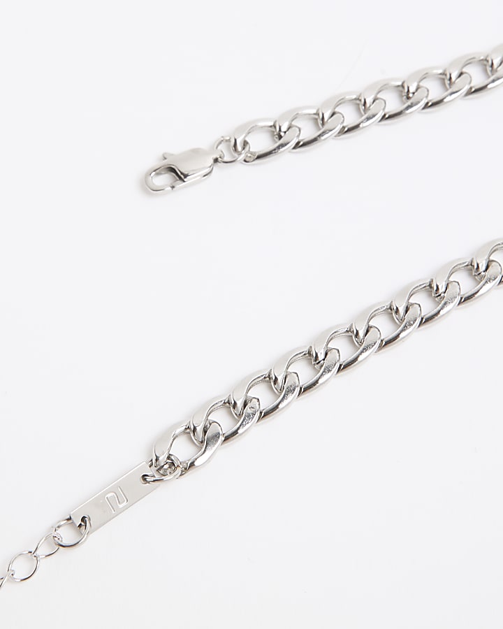 River Island Black Thread Chain Necklace