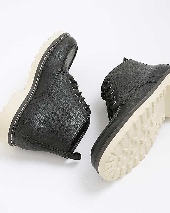 River Island Black Wedge Chukka Boots