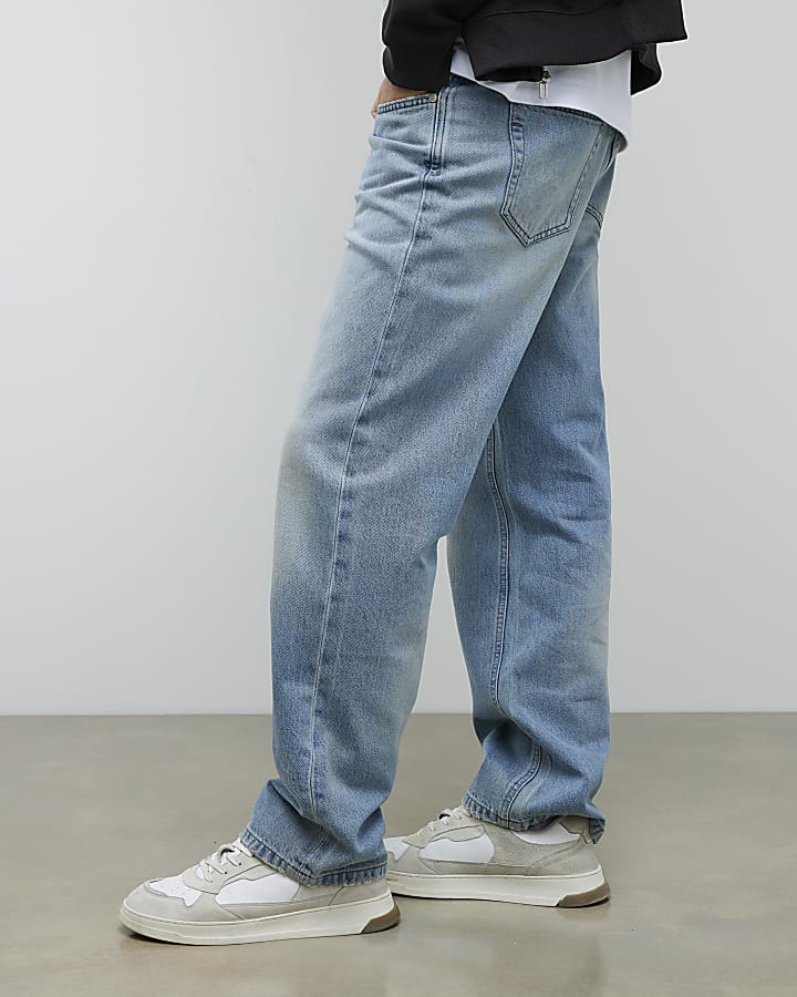 River Island Blue Loose Fit Jeans