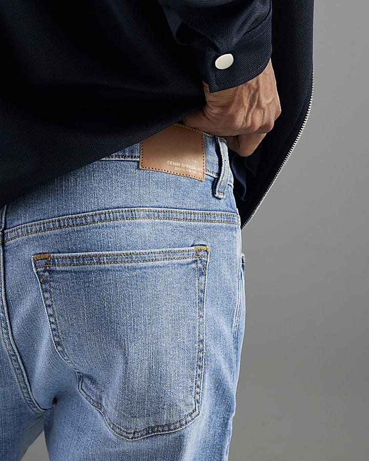 River Island Blue Mid Wash Slim Fit Jeans