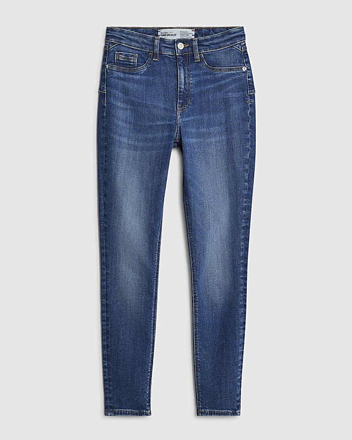 river island Blue Molly Sculpt Skinny Jeans