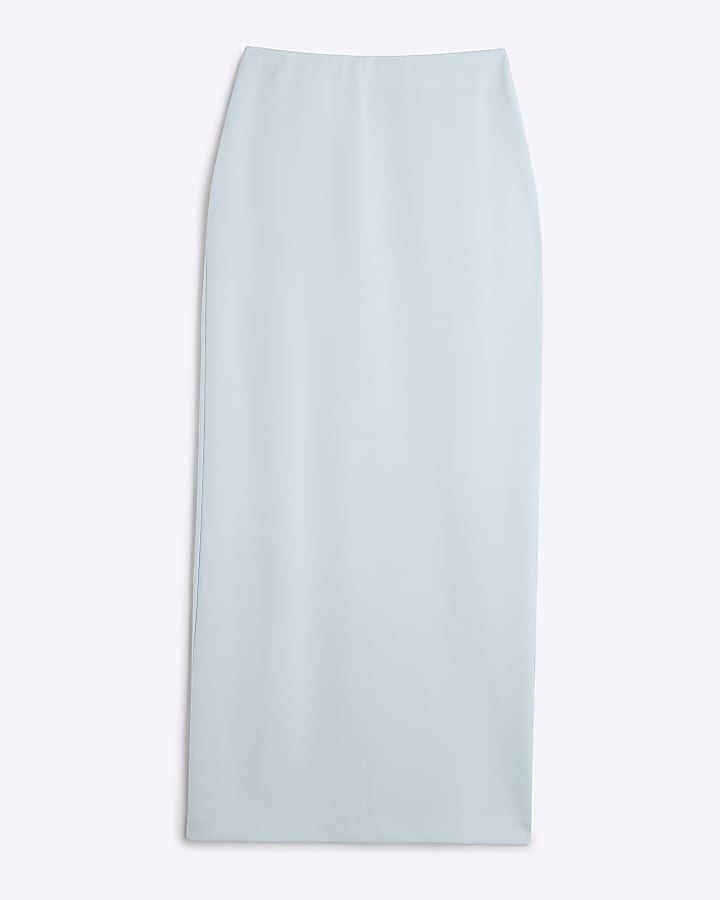 river island Blue Premium Maxi Skirt