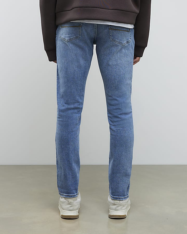 River Island Blue Skinny Fit Jeans