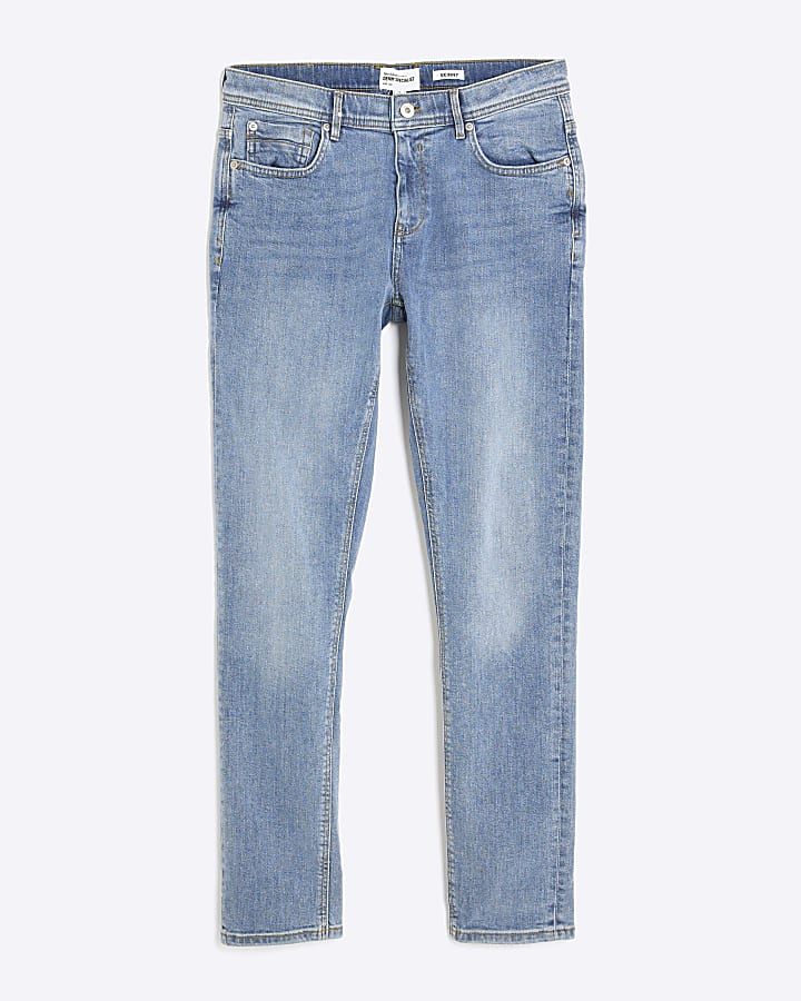 river island Blue Skinny Fit Jeans