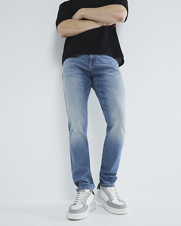 River Island Blue Skinny Fit Jeans