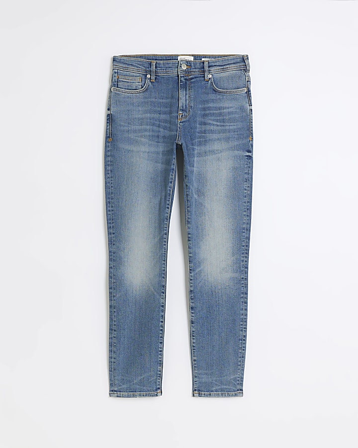 river island Blue Skinny Fit Jeans