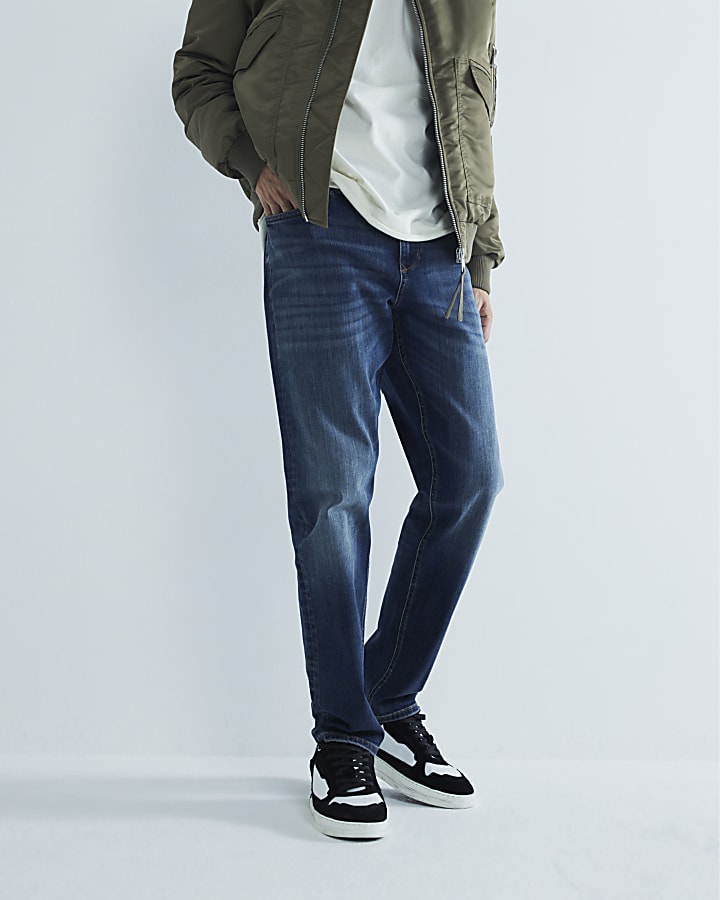 River Island Blue Slim Fit Jeans