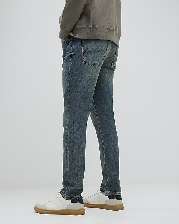 river island Blue Slim Fit Jeans