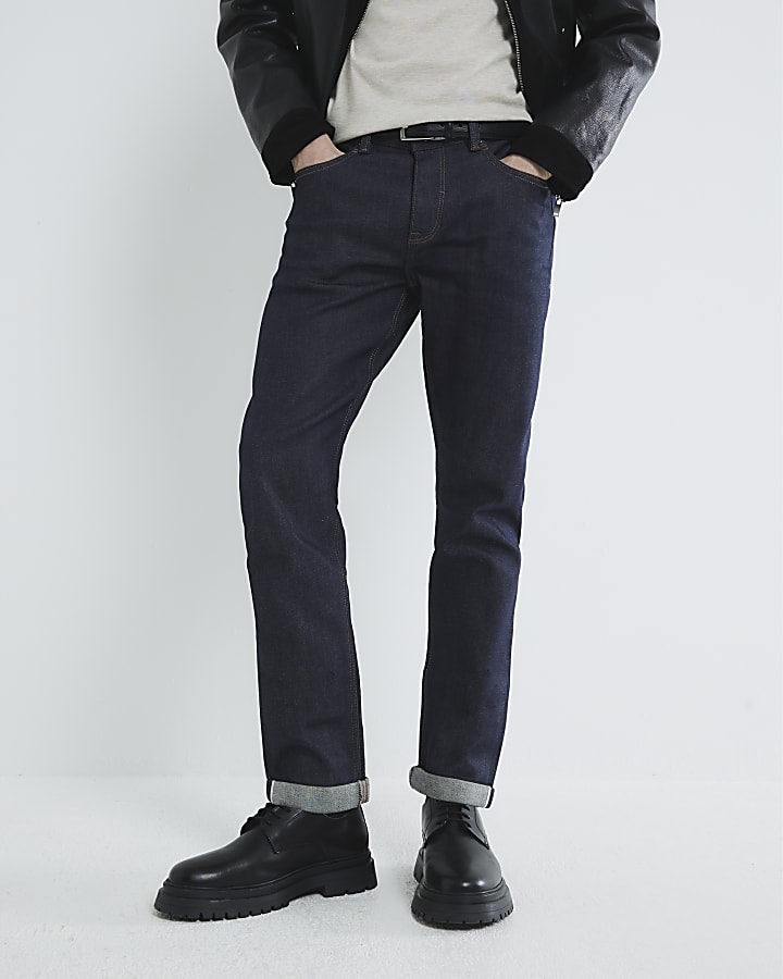 River Island Blue Slim Fit Jeans