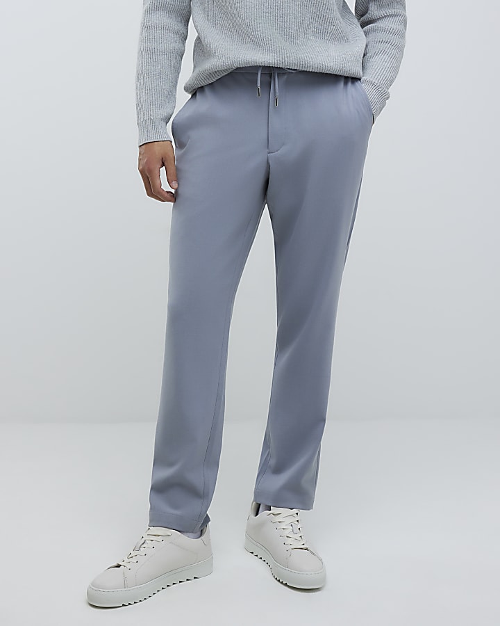 River Island Blue Slim Fit Joggers