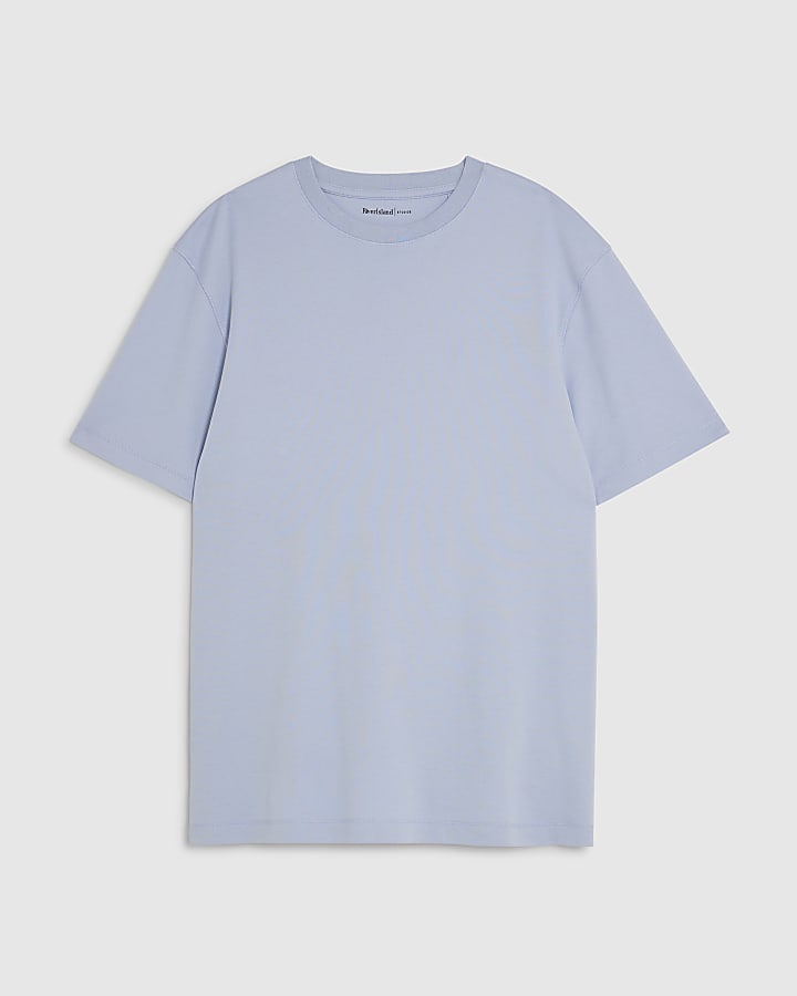 river island Blue Slim Fit T-Shirt
