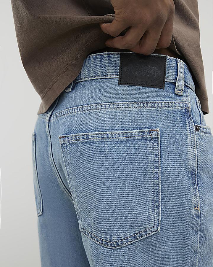 River Island Blue Straight Leg Jeans