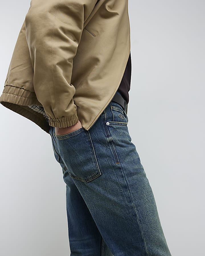 River Island Blue Straight Leg Jeans