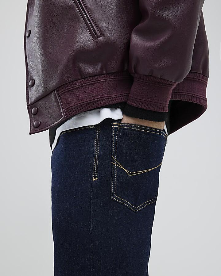 River Island Blue Straight Leg Jeans