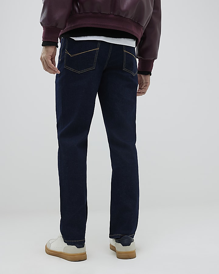River Island Blue Straight Leg Jeans