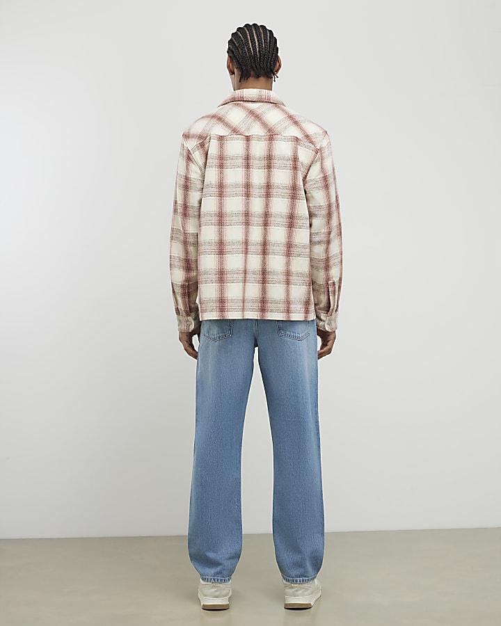 river island Blue Straight Leg Jeans