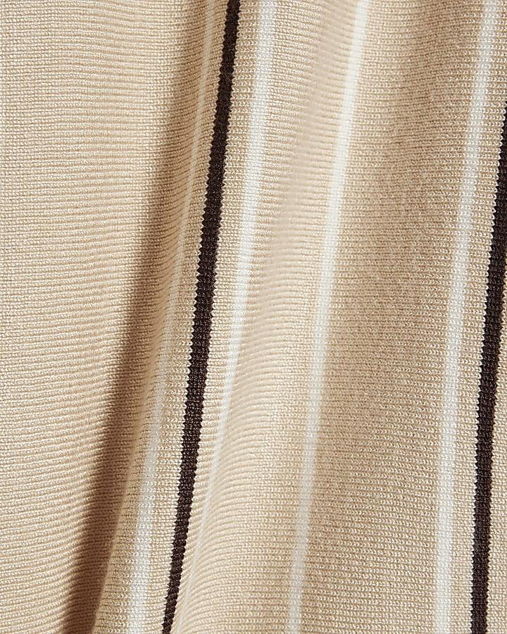 river island Boys Beige Funnel Neck Top