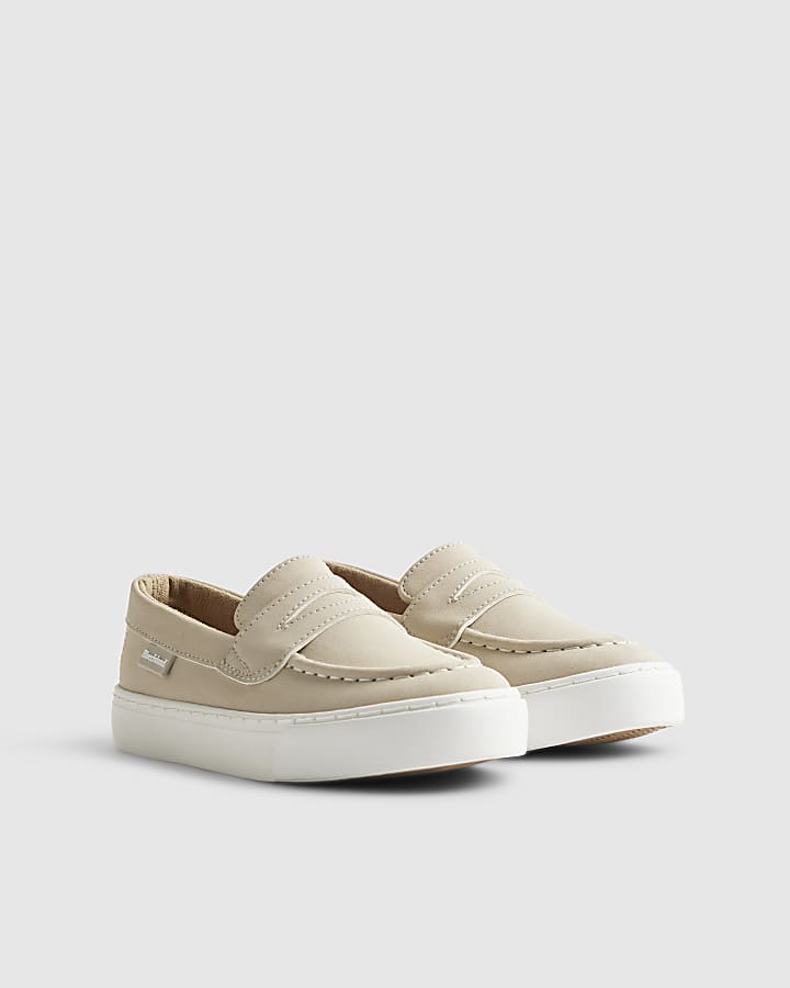 River Island Boys Beige Loafers