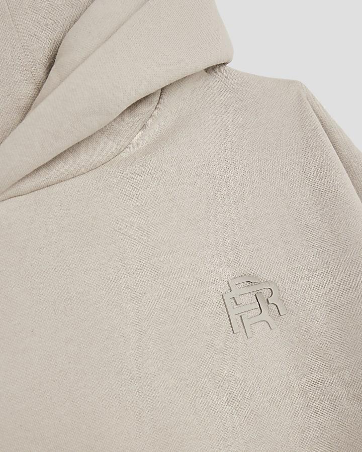 River Island Boys Beige RR Hoodie And Joggers Set