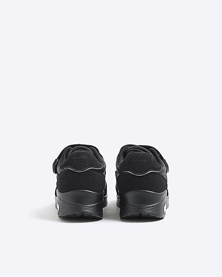 River Island Boys Black Bubble Velrco Trainers