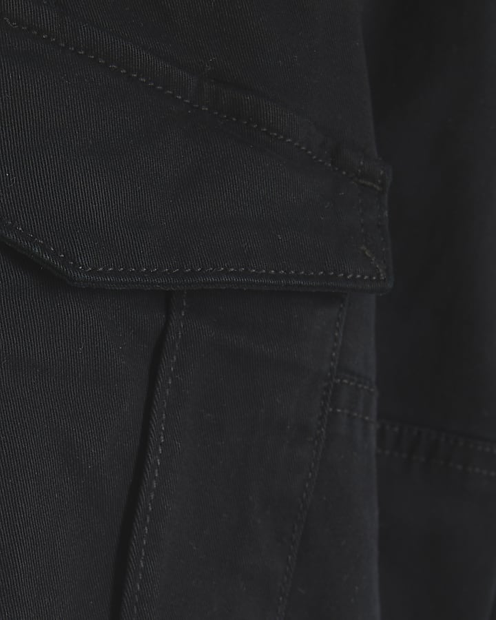 River Island Boys Black Cargo Trousers