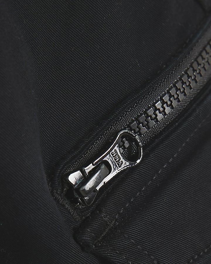 river island Boys Black Cargo Trousers