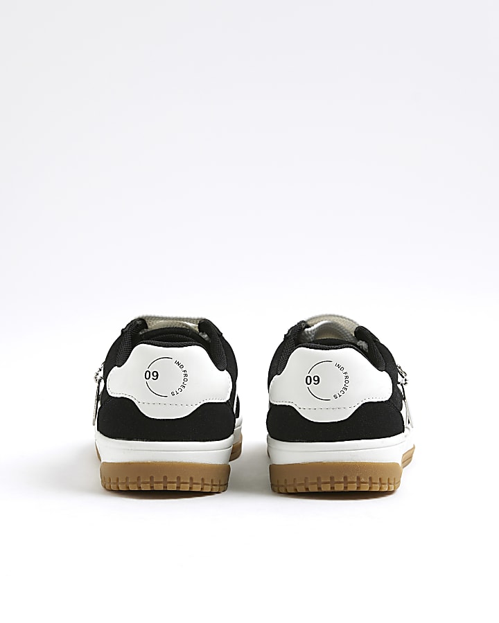 River Island Boys Black Lace Up Trainers