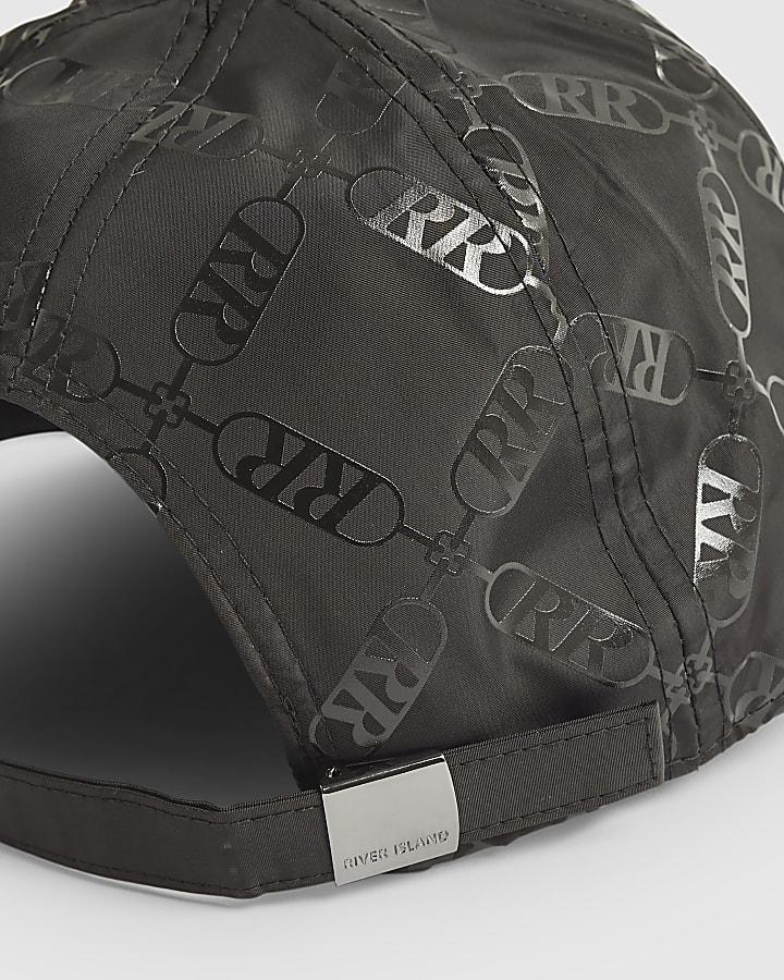 River Island Boys Black Monogram Cap