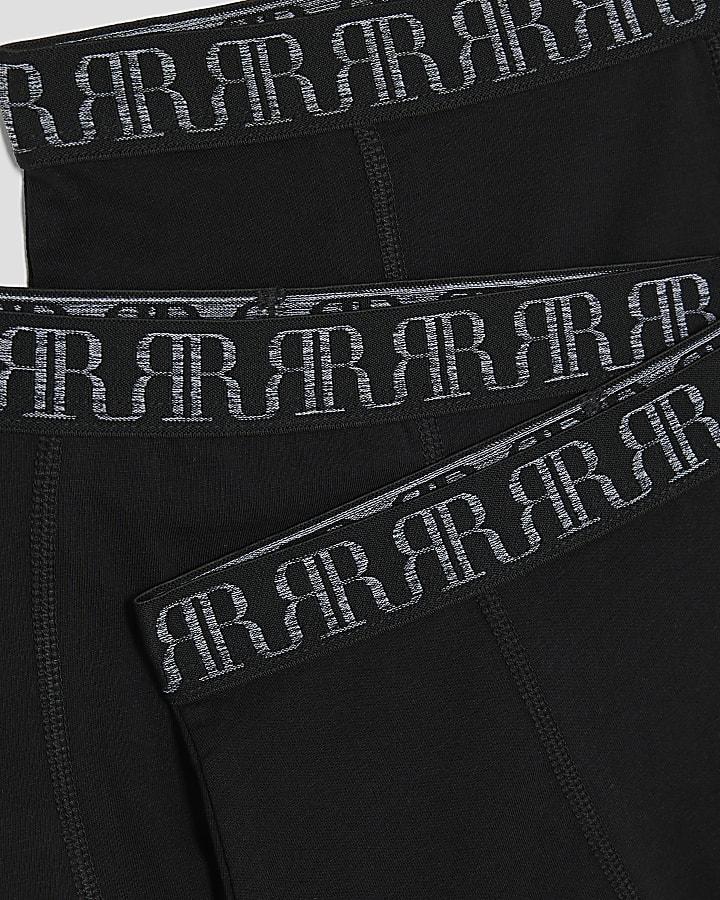 river island Boys Black Pack Of 5 Boxers