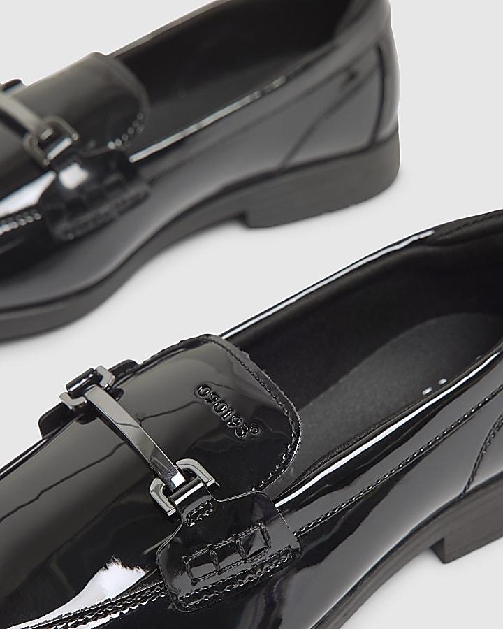 river island Boys Black Patent Loafers