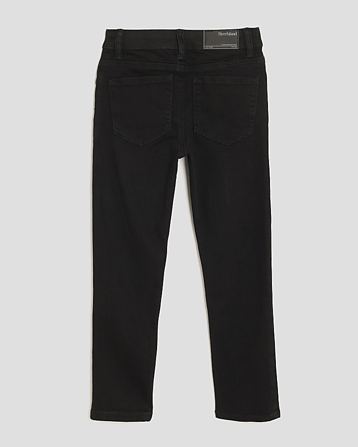 River Island Boys Black Relaxed Skinny Jeans