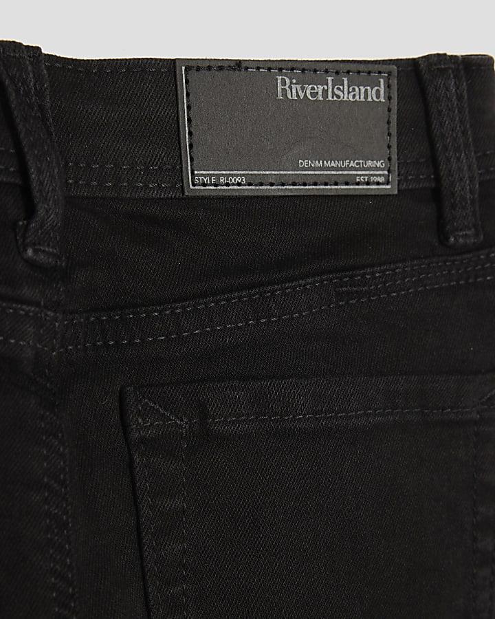 River Island Boys Black Relaxed Skinny Jeans