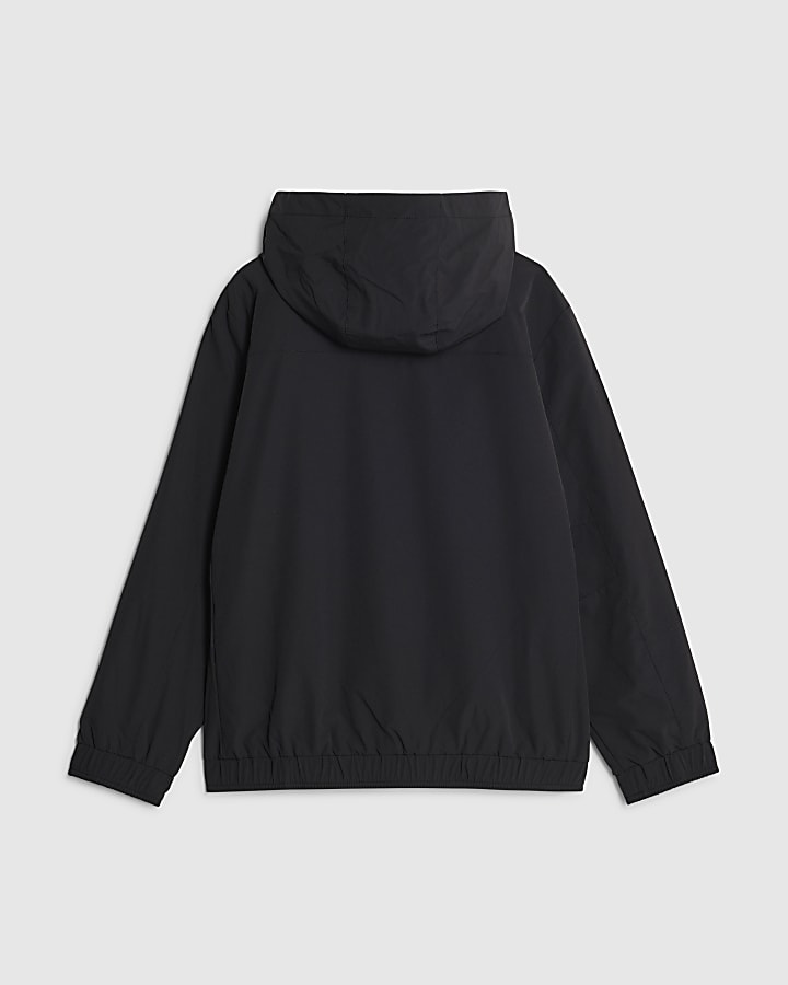 River Island Boys Black RI Hooded Jacket