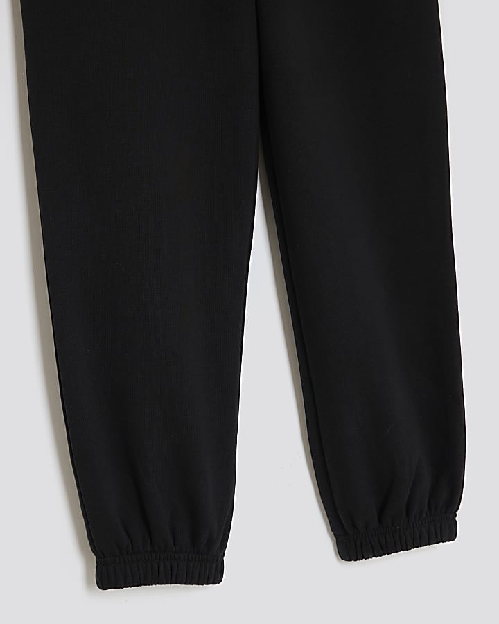 river island Boys Black RI Joggers
