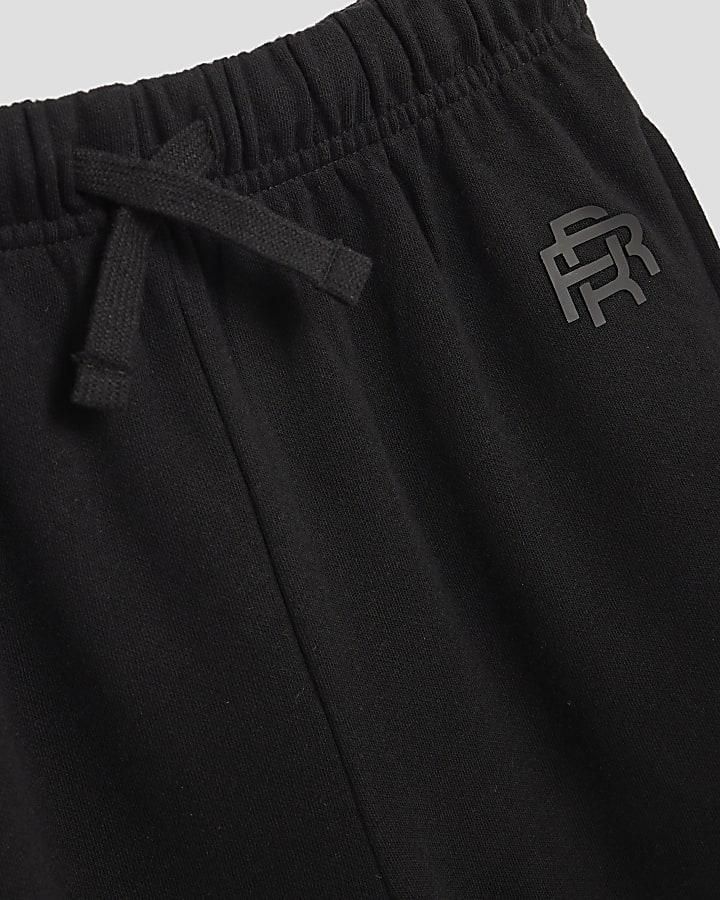 river island Boys Black RR Hoodie And Joggers Set