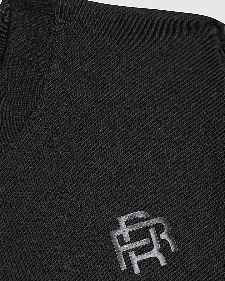 River Island Boys Black RR Pack Of 2 T-Shirts