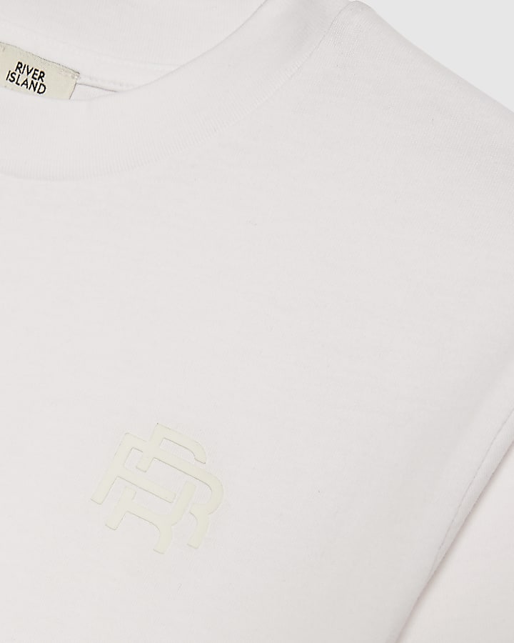 river island Boys Black RR Pack Of 2 T-Shirts