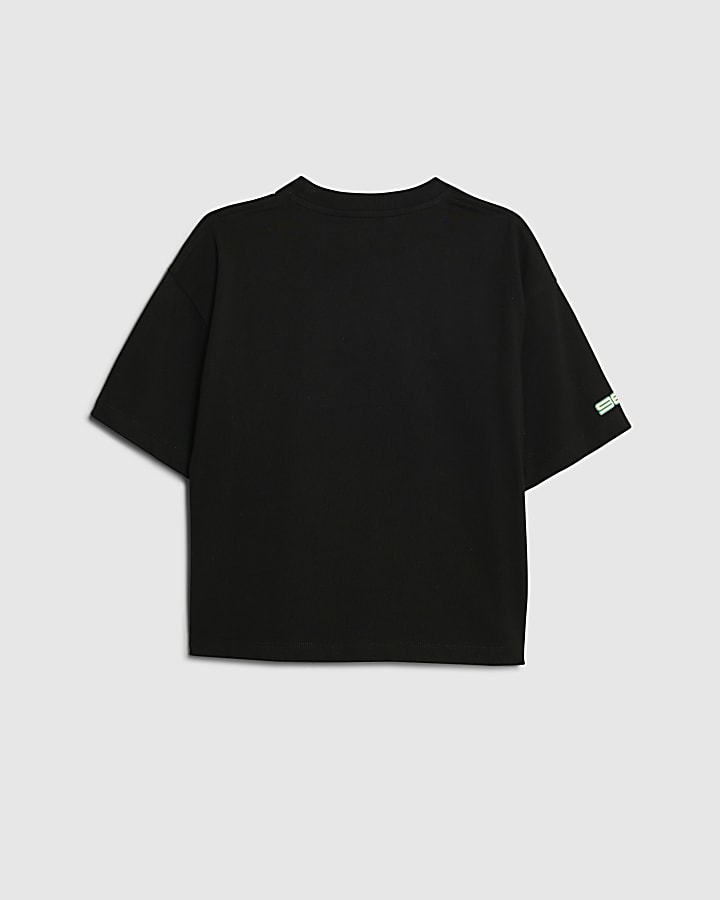 River Island Boys Black Turbo Series T-Shirt