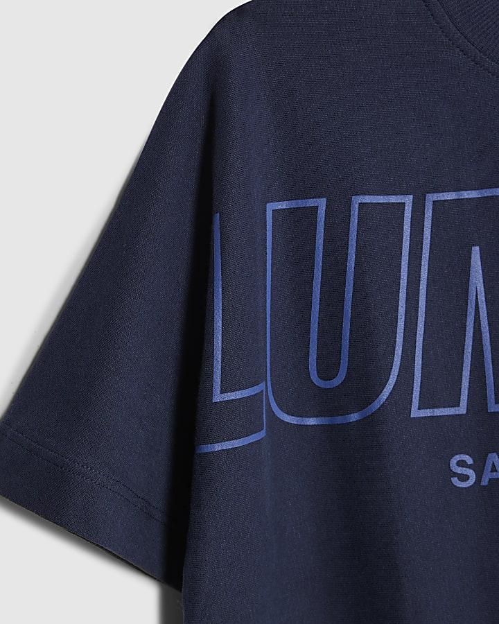 River Island Boys Blue Luminis T-Shirt