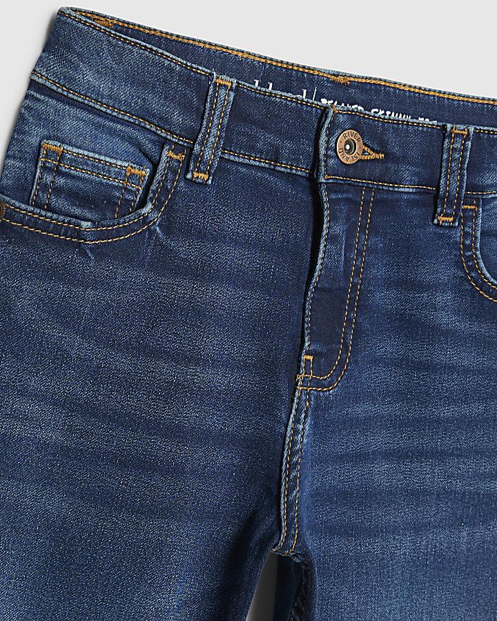 River Island Boys Blue Stretch Skinny Jeans