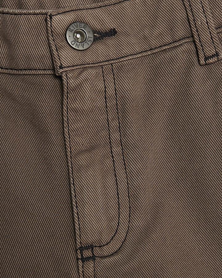 River Island Boys Brown Loose Fit Jeans
