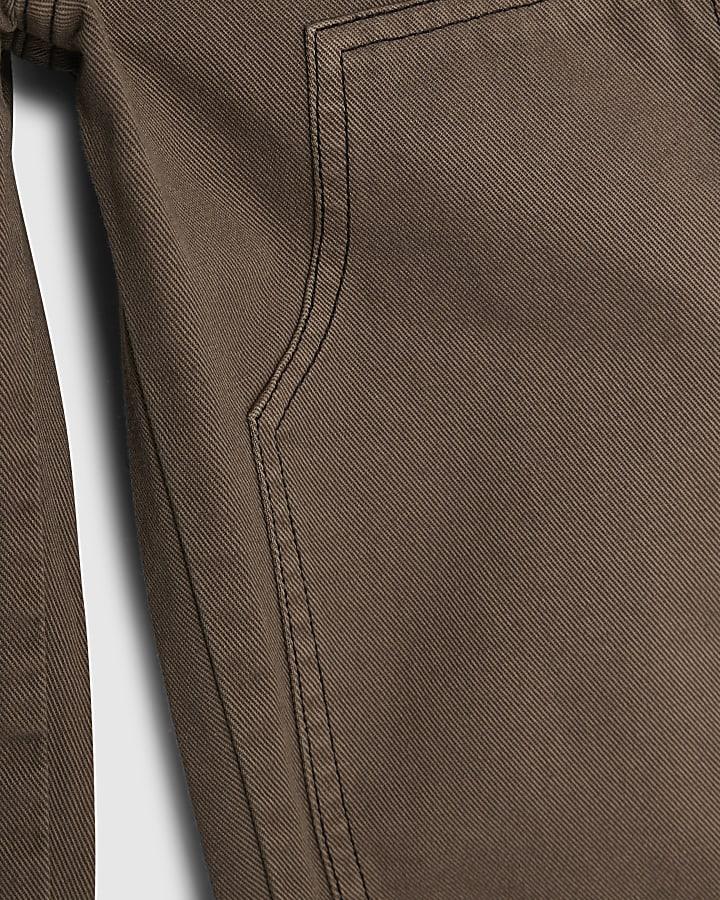 river island Boys Brown Loose Fit Jeans