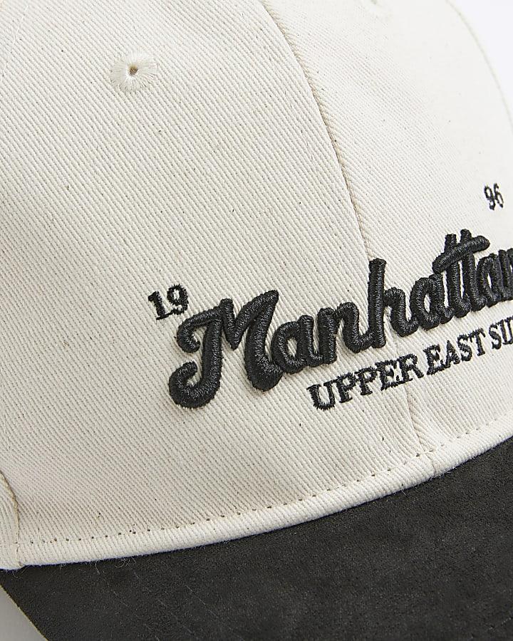 River Island Boys Cream Manhattan Baseball Cap
