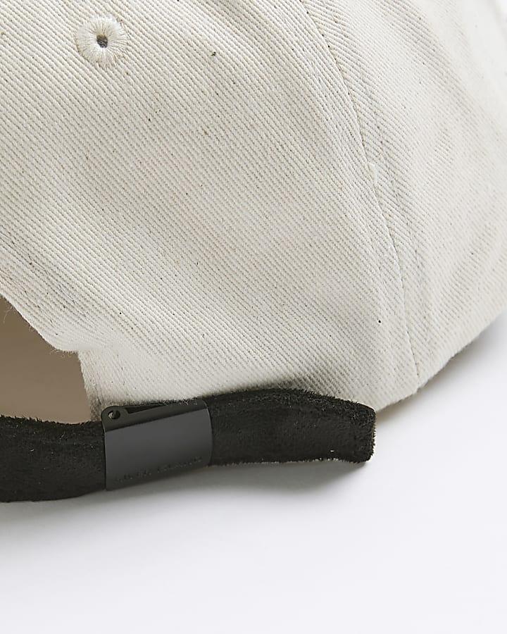 river island Boys Cream Manhattan Baseball Cap