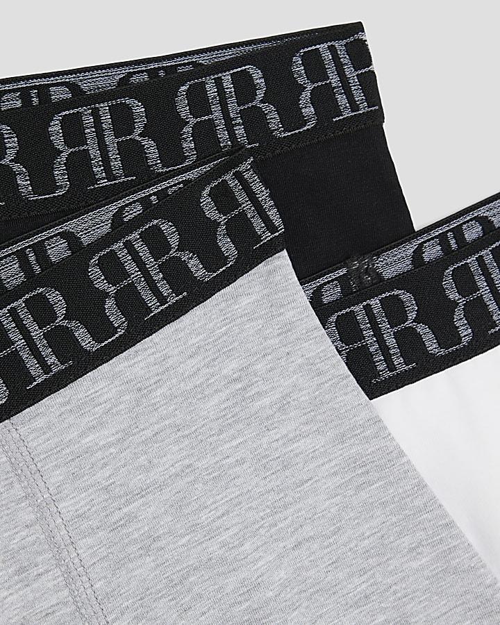 River Island Boys Grey Pack Of 5 Boxers