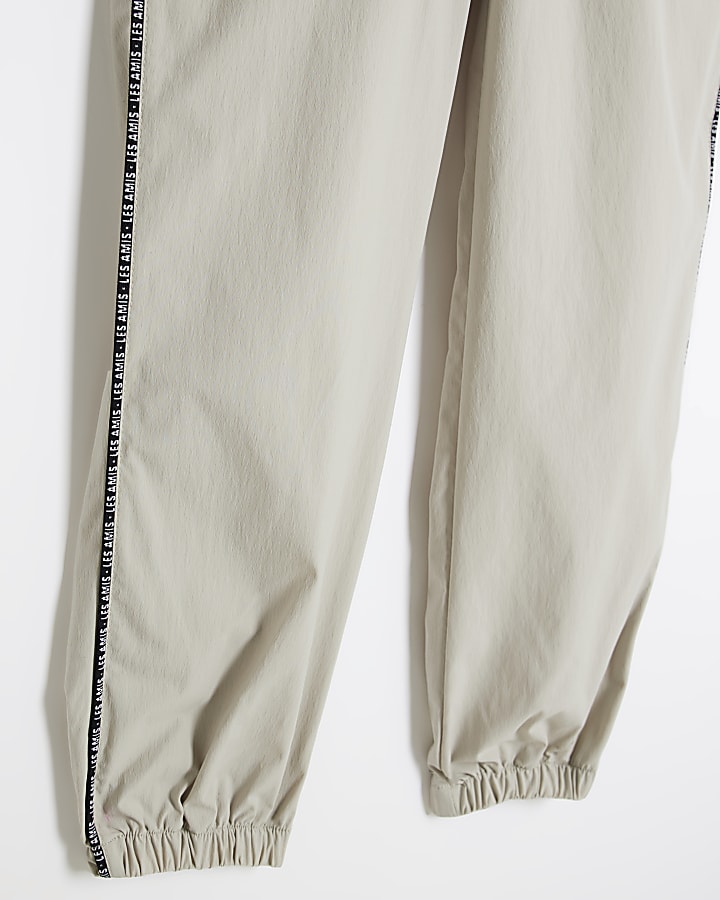 river island Boys Grey Piped Joggers