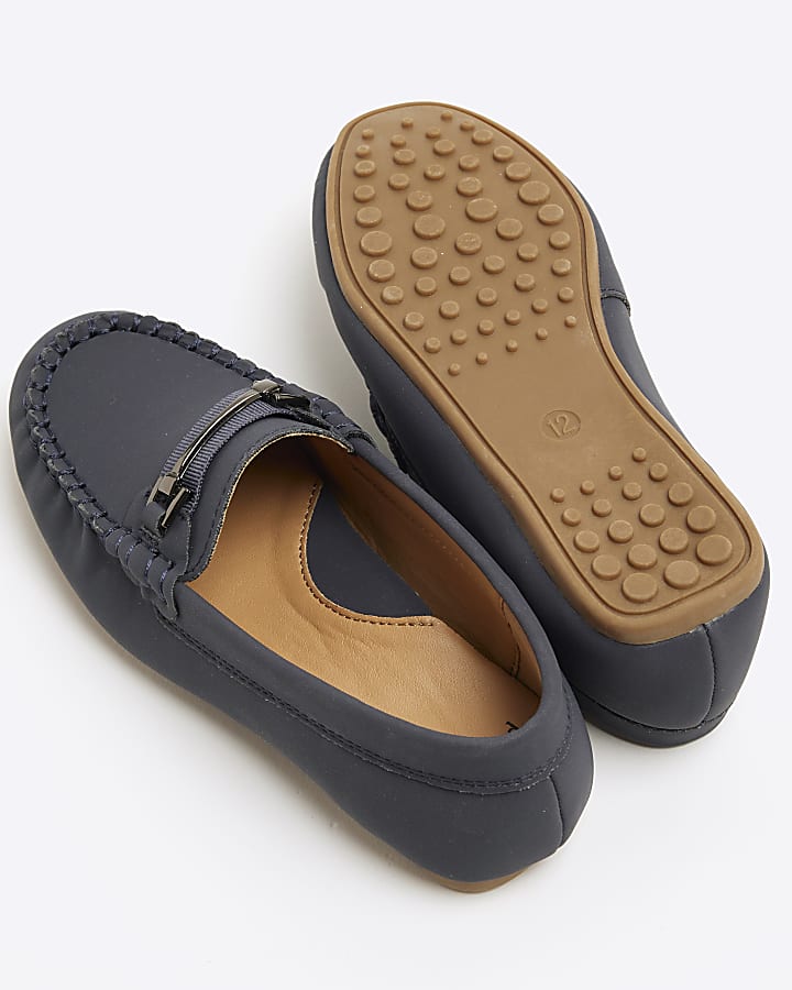 river island Boys Navy Loafers