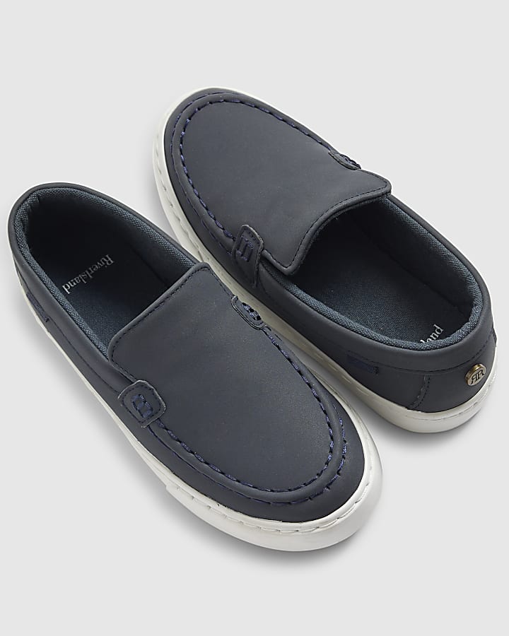 river island Boys Navy Loafers