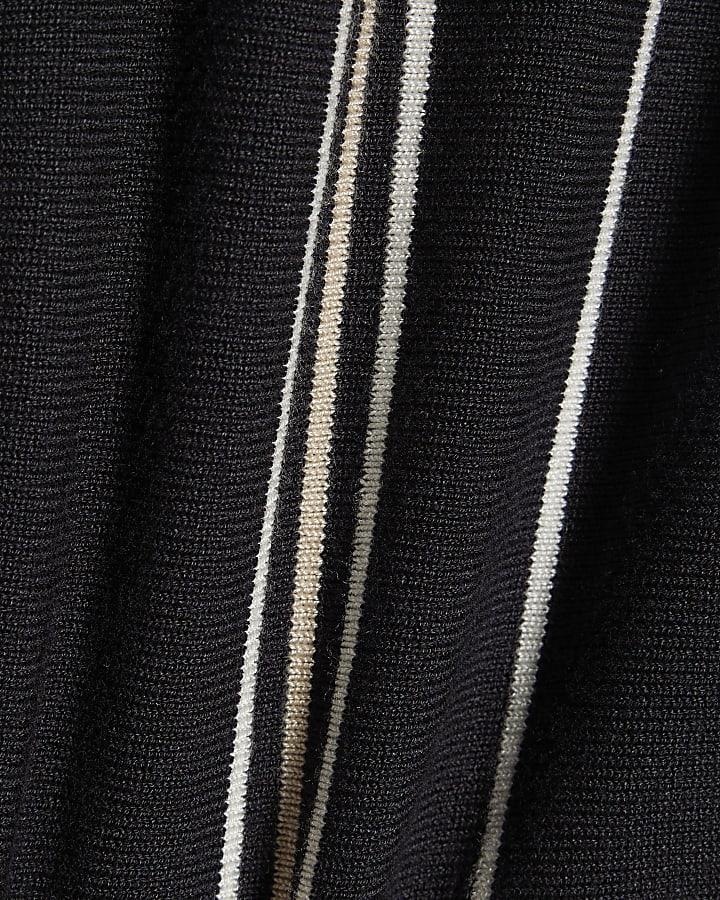 river island Boys Navy Stripe Funnel Top