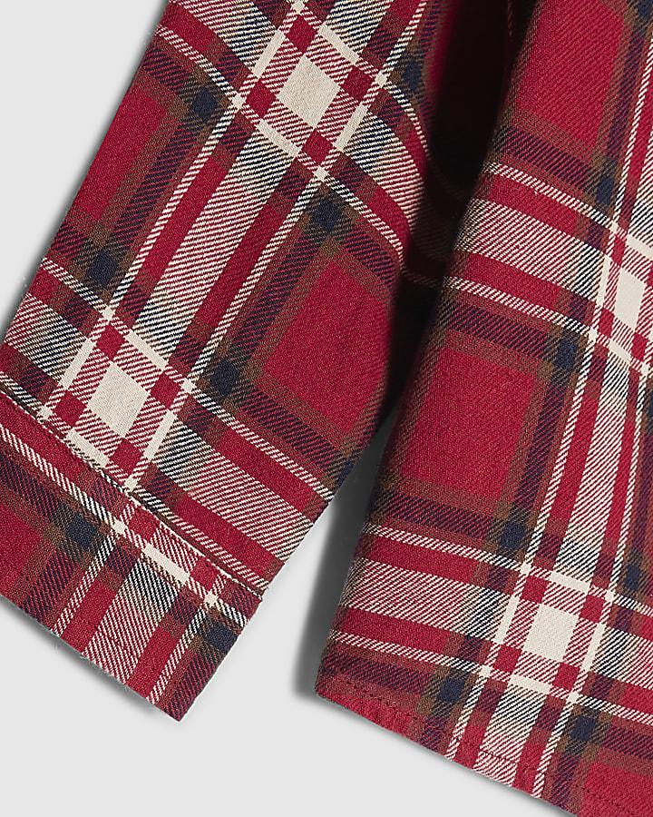 river island Boys Red Check Shirt